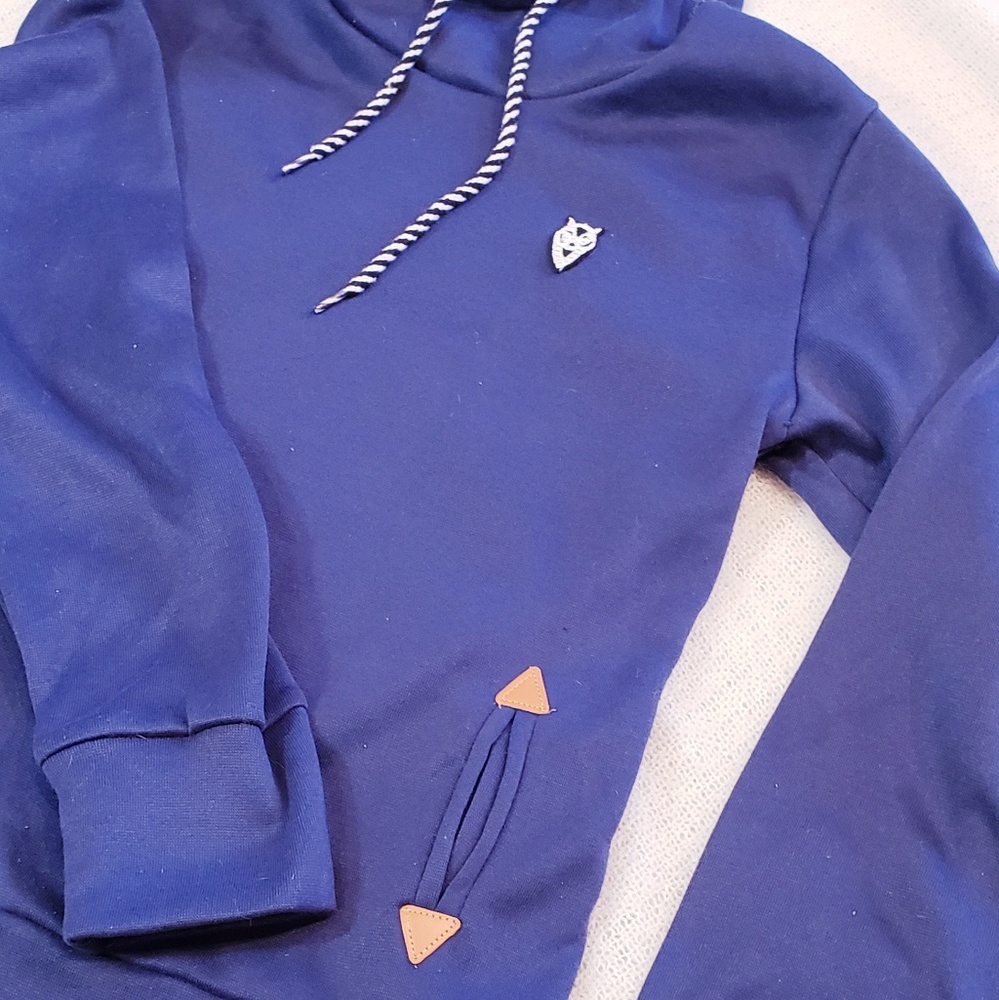 Adorable Blue Hoodie by Leal Style - Picture 2 of 7